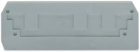 284-308 WAGO Placa final e intermedia; espesor 2,5 mm; Gris
