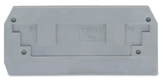 284-325 WAGO Placa final e intermedia; espesor 2,5 mm; gris