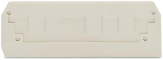 284-341 WAGO Placa final e intermedia; espesor 2,5 mm; Gris claro