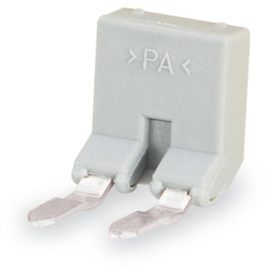 261-402 WAGO Puente; con entrada del conductor; 2 polos; aislado; Gris