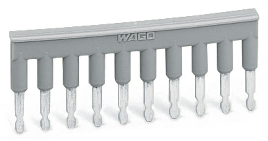 279-490 WAGO Puente; 10 polos; aislado; Gris