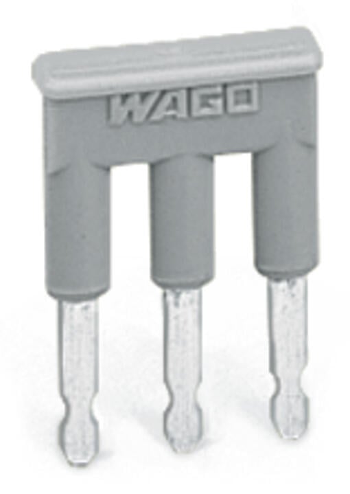 280-484 WAGO Puente; 4 polos; aislado; Gris