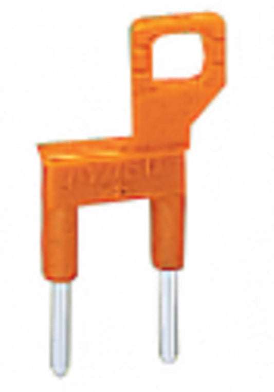 280-494 WAGO Puente; 2 polos; aislado; Naranja