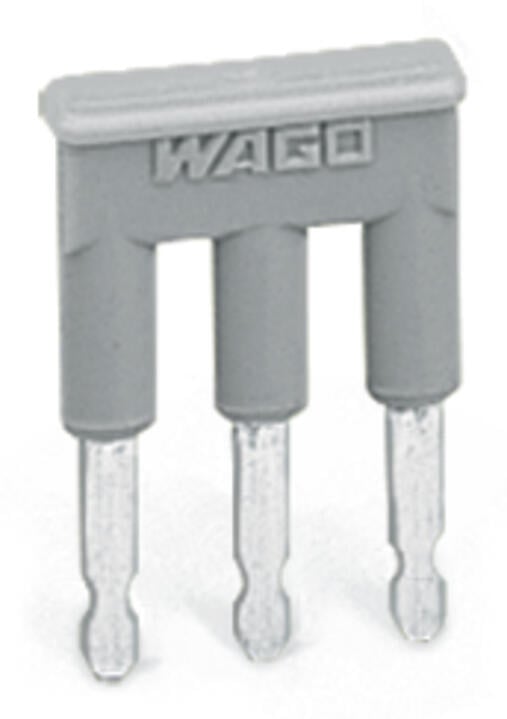 281-483 WAGO Puente; 3 polos; aislado; Gris