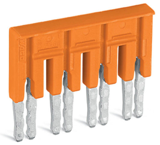 282-434 WAGO Puente; 4 polos; aislado; Naranja