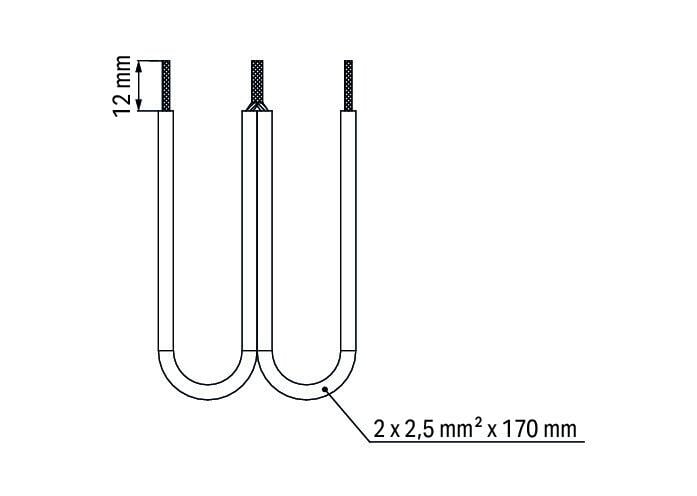 709-112 WAGO Puente de cadenas de alambre; 2,5 mm²; aislado; negro