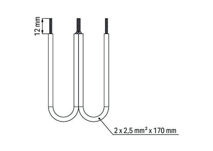 709-112 WAGO Puente de cadenas de alambre; 2,5 mm²; aislado; negro