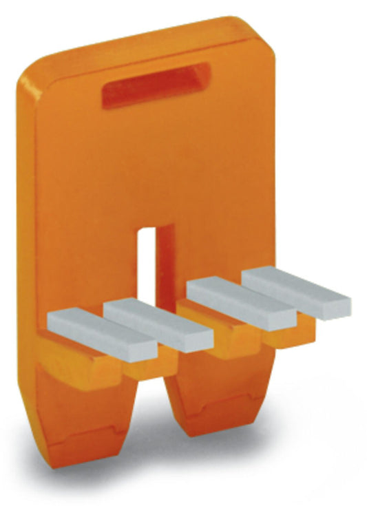 282-444 WAGO Puente de conexión; 4 polos; aislado; Naranja