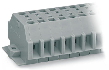262-105 WAGO Regleta de bornas para 2 conductores; 5 polos; Gris