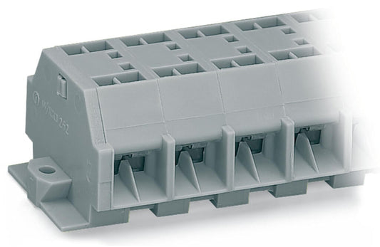 262-203 WAGO Regleta de bornas para 4 conductores; 3 polos; Gris