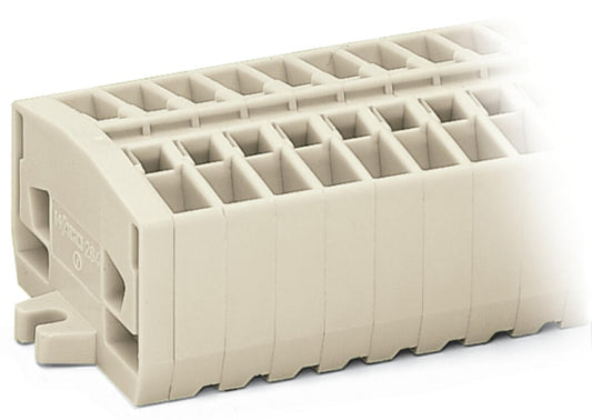 264-136 WAGO Regleta de bornas para 2 conductores; 6 polos; Gris claro