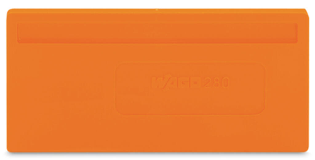 280-311 WAGO Separador; espesor 2 mm; sobresaliente; Naranja