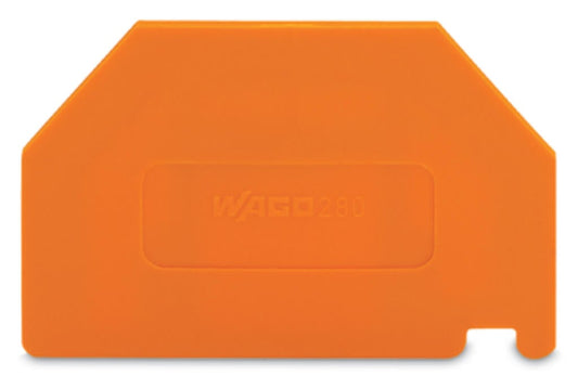 280-322 WAGO Separador; espesor 2 mm; sobresaliente; Naranja