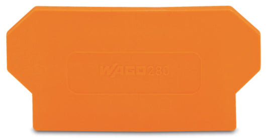 280-328 WAGO Separador; espesor 2 mm; sobresaliente; Naranja