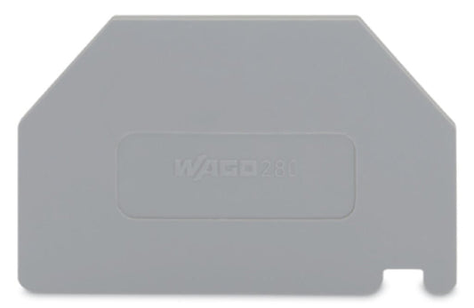 280-332 WAGO Separador; espesor 2 mm; sobresaliente; Gris
