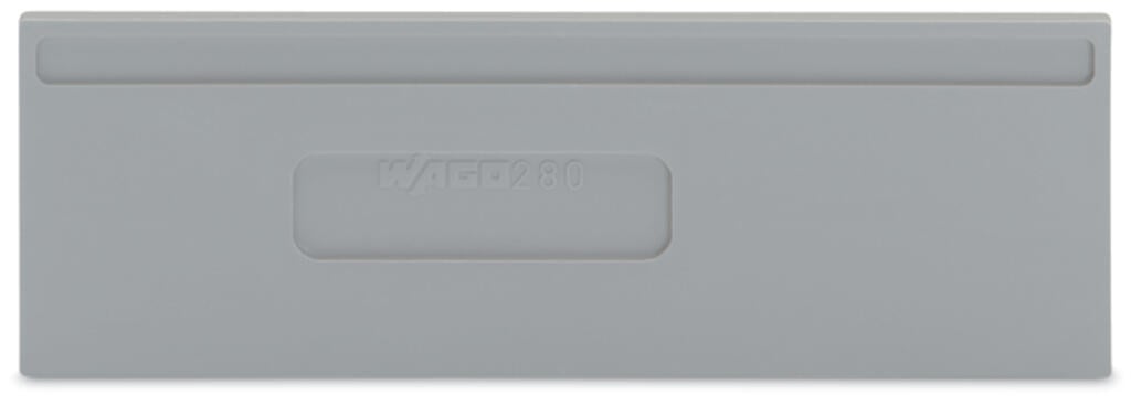 280-334 WAGO Separador; espesor 2 mm; sobresaliente; gris