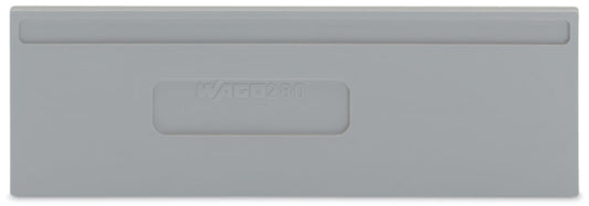 280-334 WAGO Separador; espesor 2 mm; sobresaliente; gris