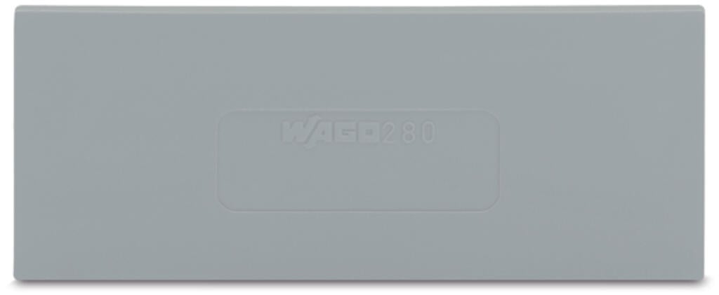280-344 WAGO Separador; espesor 2 mm; sobresaliente; Gris