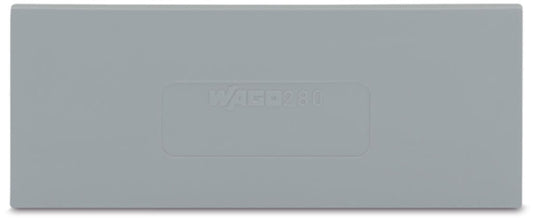 280-344 WAGO Separador; espesor 2 mm; sobresaliente; Gris