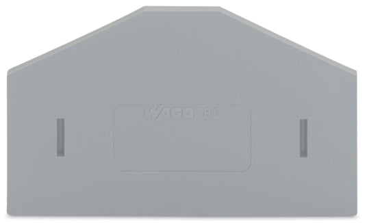 280-348 WAGO Separador; espesor 2,5 mm; sobresaliente; Gris