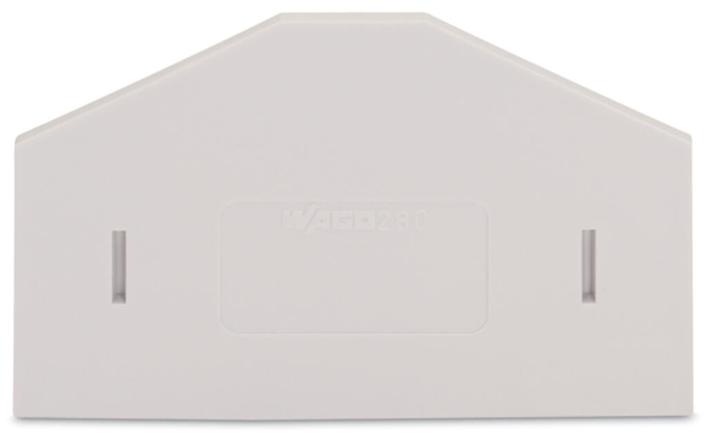 280-355 WAGO Separador; espesor 2,5 mm; sobresaliente; Gris claro