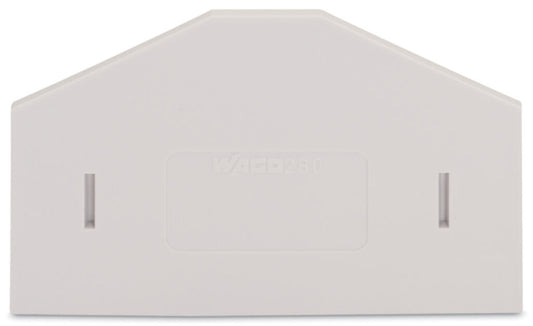280-355 WAGO Separador; espesor 2,5 mm; sobresaliente; Gris claro