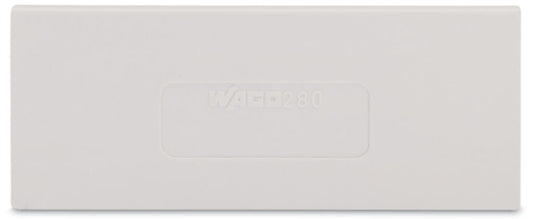 280-359 WAGO Separador; espesor 2 mm; sobresaliente; Gris claro