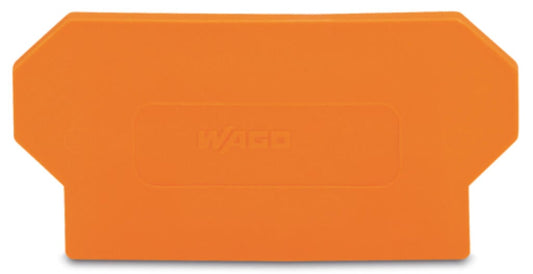 281-327 WAGO Separador; espesor 2 mm; sobresaliente; Naranja
