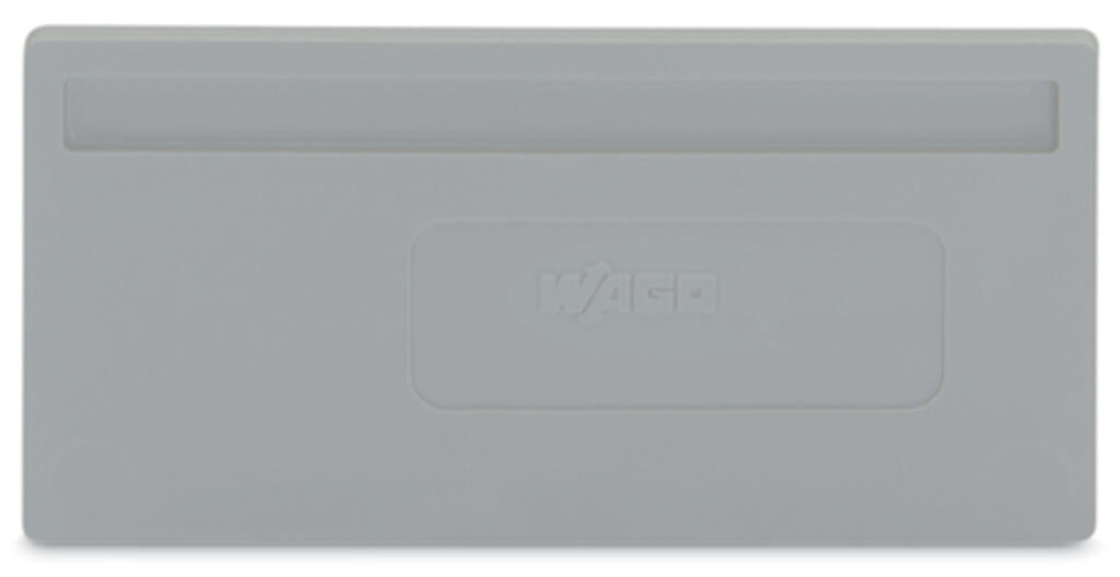 281-330 WAGO Separador; espesor 2 mm; sobresaliente; Gris