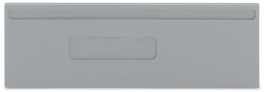 281-338 WAGO Separador; espesor 2 mm; sobresaliente; Gris
