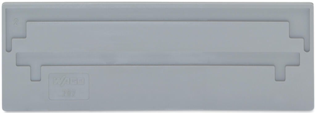 282-309 WAGO Separador; espesor 2 mm; sobresaliente; gris