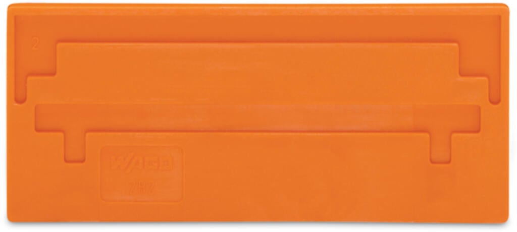 282-329 WAGO Separador; espesor 2 mm; sobresaliente; Naranja