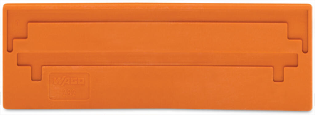 282-340 WAGO Separador; espesor 2 mm; sobresaliente; Naranja