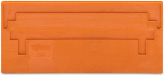 284-329 WAGO Separador; espesor 2 mm; sobresaliente; Naranja