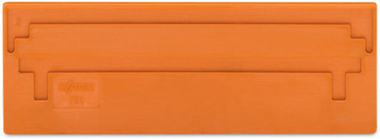 284-340 WAGO Separador; espesor 2 mm; sobresaliente; Naranja