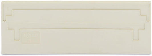 284-342 WAGO Separador; espesor 2 mm; sobresaliente; Gris claro