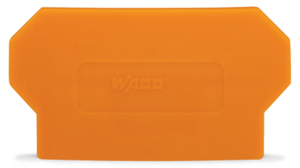 285-327 WAGO Separador; espesor 2 mm; sobresaliente; naranja